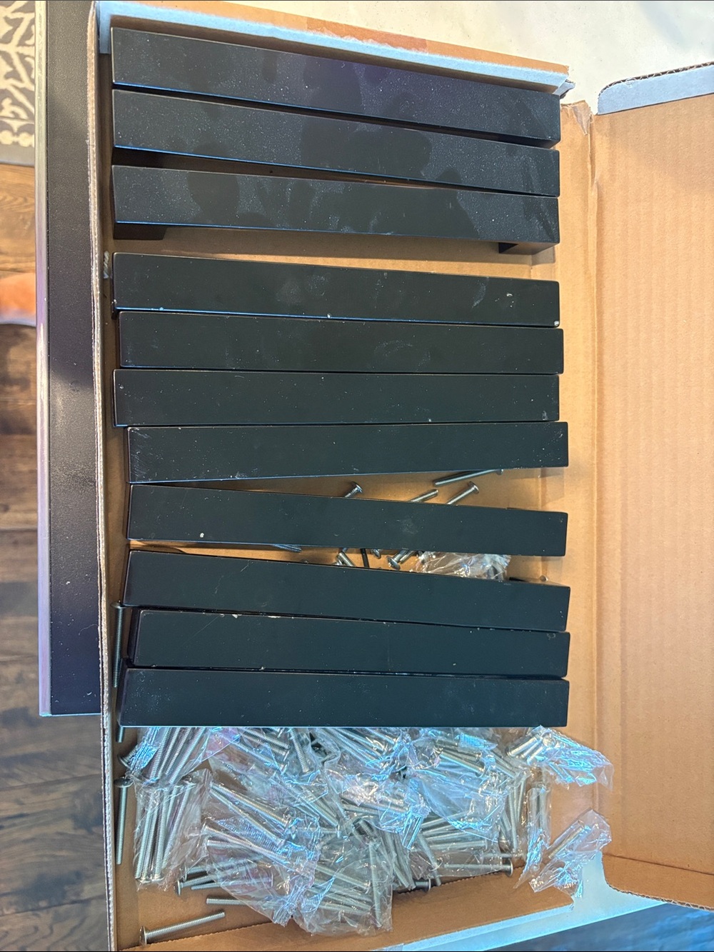 Black Furniture Legs with Mounting Screws - Set for Home Dining